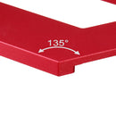 Drillpro ES-3 Aluminum Alloy 45 Degree Marking Angle Ruler Parallel Ruler with Base Woodworking Measuring Scribing Tool