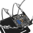 YP-001 Metal Base Universal 4 Flexible Arms Soldering Station PCB Fixture Helping Hands Four Hand