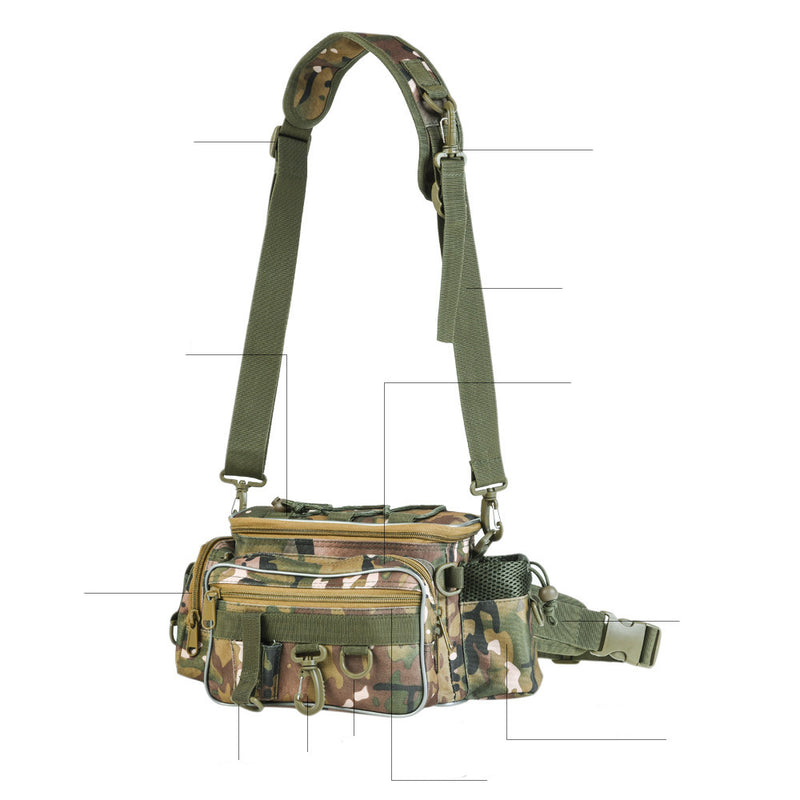 LEO 28012 Outdoor Hunting Lure Waist Pack Belt Waist Bag Fishing Tools Waist Camouflage Bag Pack