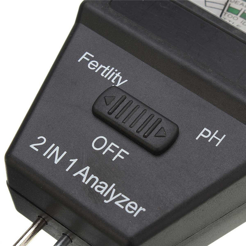 2 in 1 Soil PH Meter Feitility Tester with 3 Probes Measuring Tools