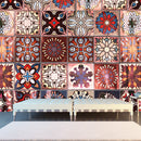 Moroccan Style Geometric Symmetry Self Adhesive Wall Sticker Kitchen Home Walls Decor