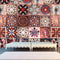 Moroccan Style Geometric Symmetry Self Adhesive Wall Sticker Kitchen Home Walls Decor