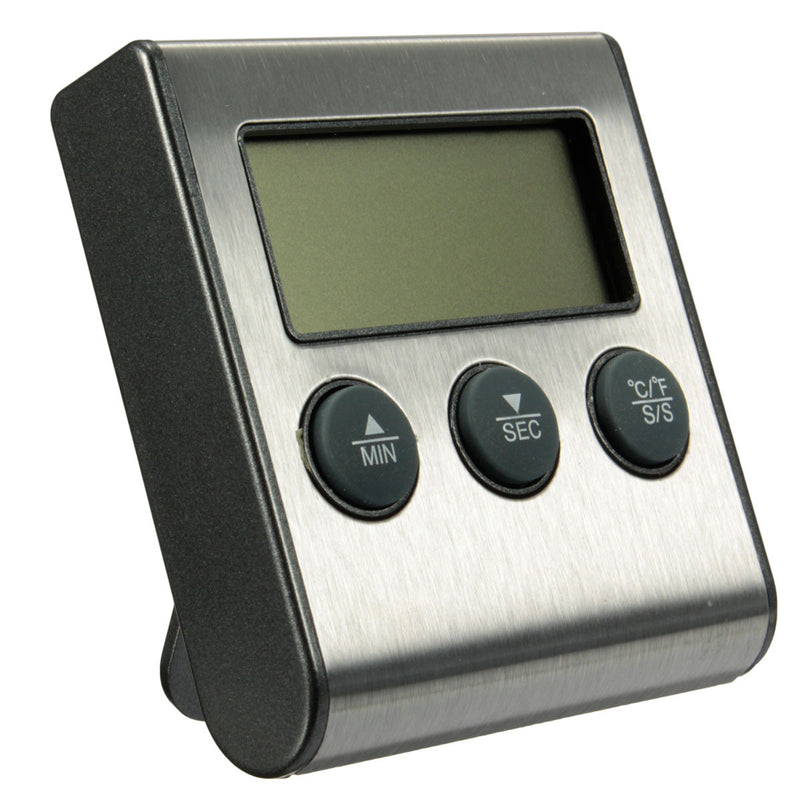 LCD Timer BBQ Termometro Digital Thermometer Sonda Cocina Comida Temperatura 482F Horno