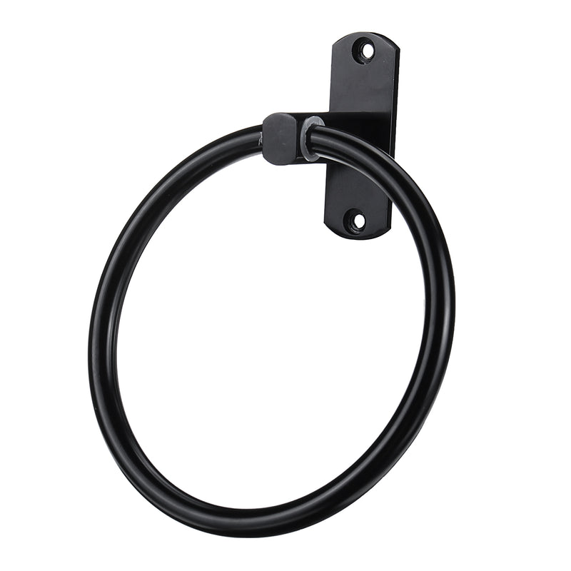 Towel Ring Rack Holder Wall Mounted Bathroom Toilet Hand Round Space Aluminium