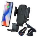 Bakeey 3 In 1 Car Holder 10W Qi Wireless Charger For Iphone 8 X XS Fast Wireless Charger For Apple Watch for Samsung Air Xiaomi Pods