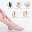 8-in-1 Foot Plate Honing Foot Stone Grinding Foot Skin Squeegee to Dead Skin non-Electric Pedicure Tool Repair Planing Knife Set