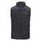Children USB Heated Warm Back Cervical Spine Hooded Winter Jacket Motorcycle Skiing Riding Coat