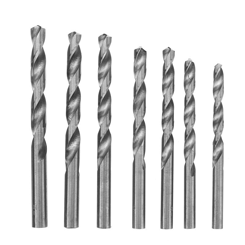 25pcs 1-13mm Straight Shank High Speed Stainless Steel Twist Drill Bit Tool Kit