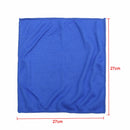 27cmx27cm Fiber Cleaning Tower Soft Washing Polishing Cloth Blue for Car Home Office