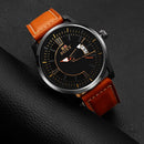 SOXY 0100 Ultra Thin Fashion Style Men Watch Leather Strap Quartz Wristwatches