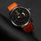SOXY 0100 Ultra Thin Fashion Style Men Watch Leather Strap Quartz Wristwatches