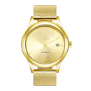 TEVISE 9017 Date Display Automatic Mechanical Watch Full Steel Mesh Stainless Steel Men Watch