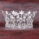 8cm High Stars Crystal Gold Golden Wedding Jewelry Bridal Party Pageant Prom Tiara Crown