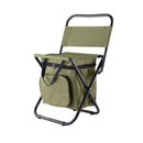 Portable Folding Camping Outdoor Picnic BBQ Foldable Chair With Ice Isolation Package