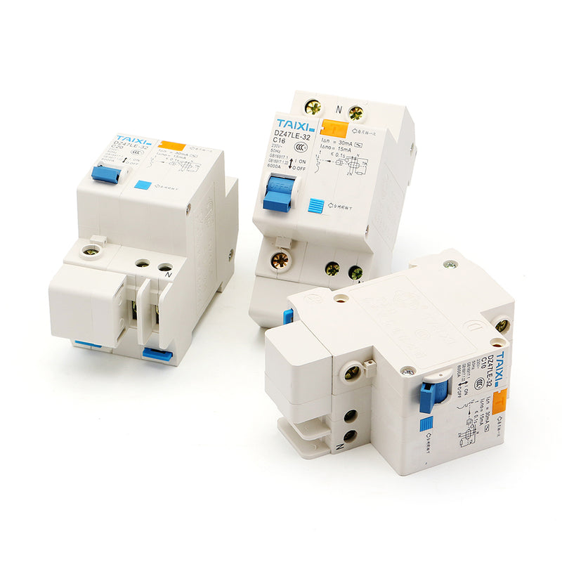 TAIXI DZ47LE-63 10A/16A/20A Circuit Breaker Intelligent Short Current Leakage Protection