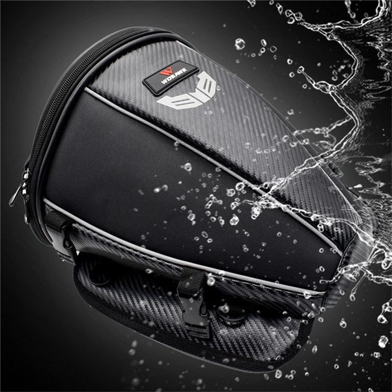 WOSAWE Motorcycle Tank Rear Seat Bag Waterproof Side Bag Multi-function Black