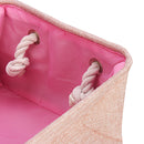 Linen Storage Baskets Waterproof Sundries Polyester Cotton Cloth Storage Basket