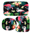 3 PCS Bathroom Carpet Set Toilet Cover Shower Curtain Sets Polyester Fabric