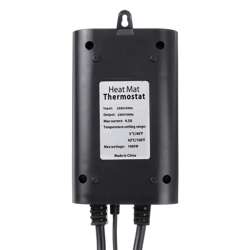 220V 8.3A 42-108F Digital Thermostat Controller Plant/Reptile Pet Heat Lamp Thermostat 1000W LCD Display Controller Temperature