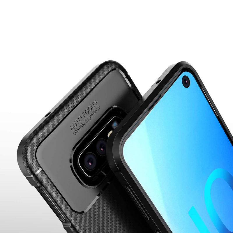 Bakeey Protective Case For Samsung Galaxy S10e 5.8 Inch Slim Carbon Fiber Fingerprint Resistant Soft TPU Back Cover