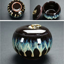 Luxurious Ceramic Pet Cremation Urn Hand-painted Made In Ceramics Cremation Ashes Urn For Pet