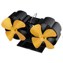 8 Blades Standing Type Stove Fan Low Noise Heat Powered Heater Wood Log Burner Fireplace Heat Cycling No Electricity