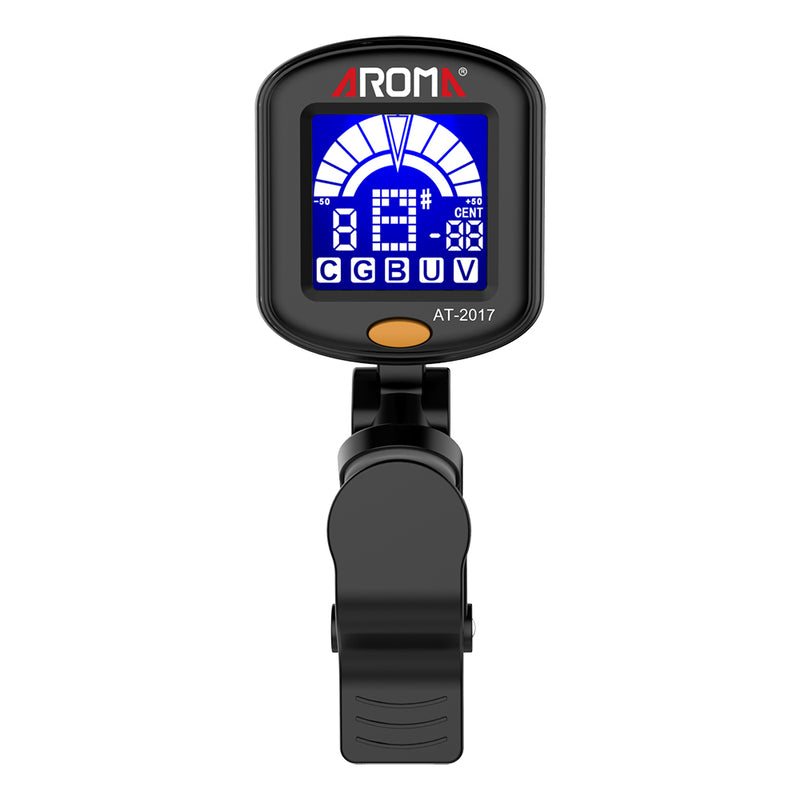 Aroma AT-2017 Clip-on Guitar Tuner Tuning for Guitar Bass Violin Ukulele