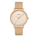 HOREDAR 844 Simple Design Women Wrist Watch Classic Leather Strap Quartz Watches