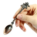 Honana 5 Pcs/Set Mini Bronze Vintage Royal Style Coffee Cooking Spoon Ice Cream Dessert Sugar Scoop