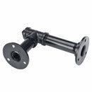 1 Pair of DN20 Steel Pipe Shelf Bracket Holder 100/150/200/240mm DIY Pipe Shelf Bracket