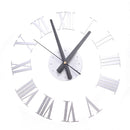 DIY 3D Large Number Mirror Wall Clock Sticker Decor for Home Office Kids Room