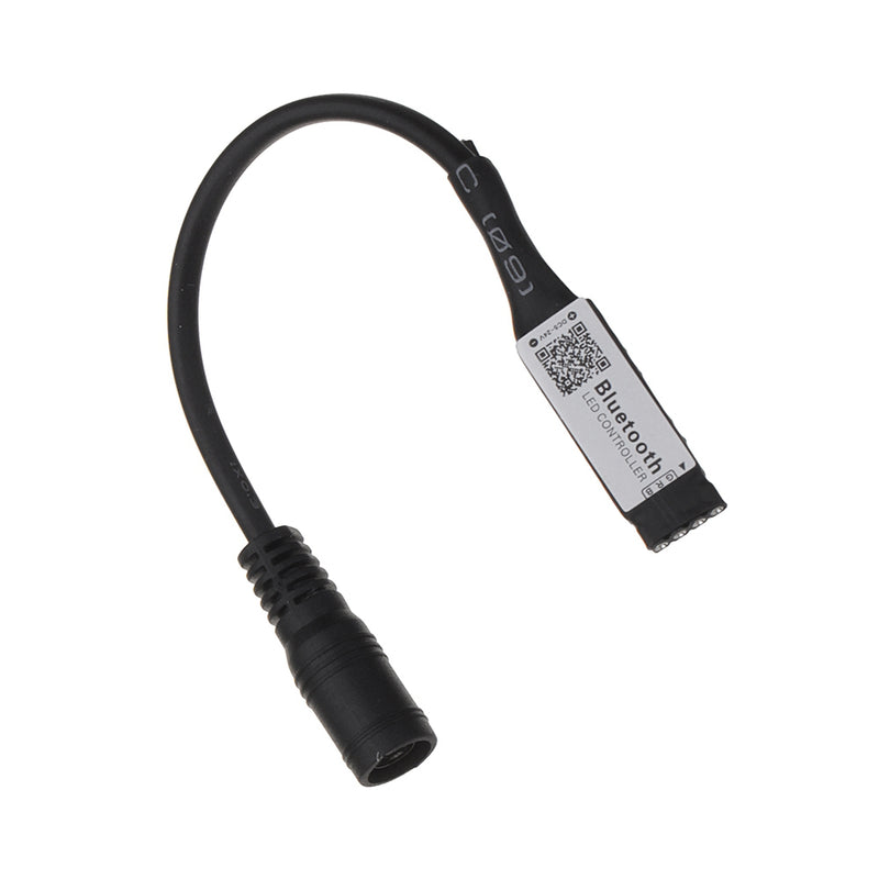 LUSTREON 4Pin Smart bluetooth APP Music Controller with DC Connector for RGB LED Strip Light DC5-24V