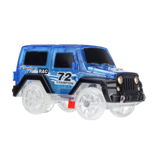 Electric Toys Car Vehicle For Racing Track Rail With LED Flashing Light Kids Gift