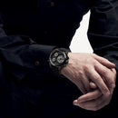 SKMEI 1359 3 Dials Dual Display Watch Chronograph Alarm Luminous Display Calendar Digital Watch