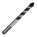 7pcs 3 to 12mm Black Triangle Twist Drill Bit Set Concrete Glass Ceramics Tile Marble Drill Bit