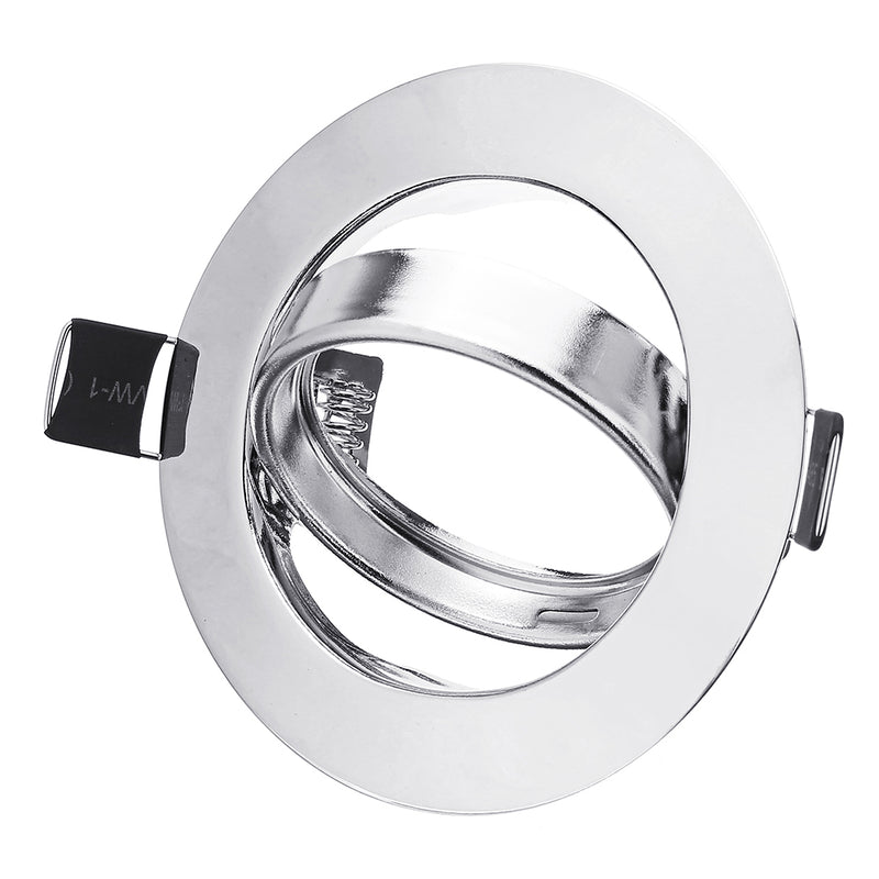 Round Shape Rotation Adjustable LED Downlight Ceiling Lamp Bracket for 70-75mm GU10 MR16 Light Bulb