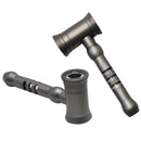 New Hammer Shape Metal Smoking Pipes with Cleaning Rod
