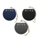Portable Mini Outdoor Wireless bluetooth Stereo Cloth Speaker with Lanyard Strap Microphone