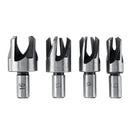 23 Pack Woodworking Chamfer Countersink Drill Bit 6pcs 1/4 Inch Hex 5 Flute 90 Degree Countersink Drill Bits 7pcs Three Pointed Countersink Drill Bit 8PCS Wood Plug Cutter Automatic Center Pin Punch