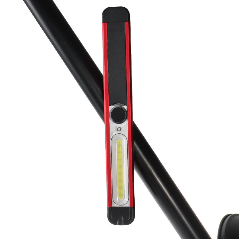Skywolfeye Portable LED+White COB+Red COB 500Lumens 5Modes USB Rechargeable Work Light Outdoor Multifunctional Waterproof Maintenance Lamp Flashlight with Magnets