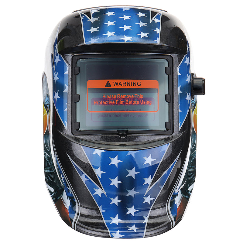 Solar Power Automatic Dimming Welding Helmet Welding Mask + Head Band