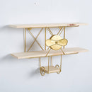 Geometric Iron Basket Wall Mount Rack Unit Shelf Storage Shelf Bracket Wall hanging rack Display Decor