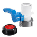 DN40/50 IBC Universal Hose Connector Tap Shut Off Garden Accessories Coarse Thread Tote Tank Adapter Butterfly Valve Fitting Parts for Home Garden