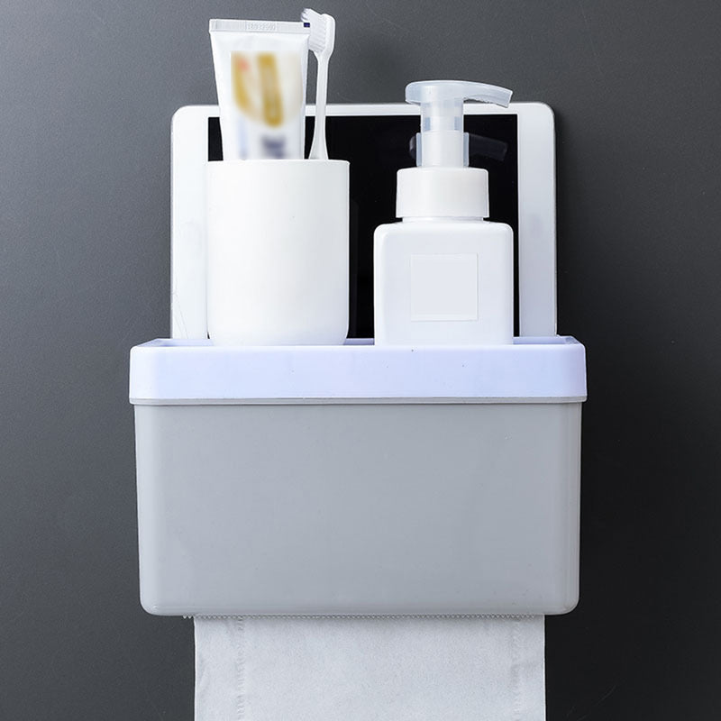Wall-mounted Tissue Paper Container Box Holder Storage Organizer Shelf Bathroom Tissue Box