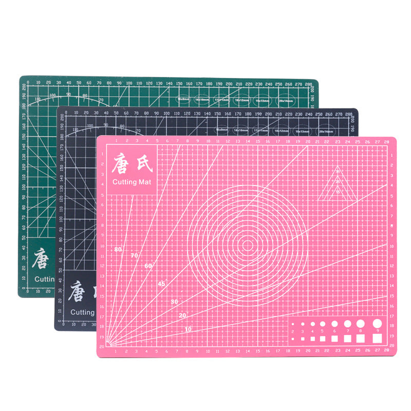 TANGSHI A4 Grid Self Healing Cutting Mat Durable PVC Craft Card Fabric Leather Paper Cutting Board Patchwork Tools