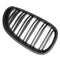 Pair New Matte Black Front Grill Grille Kidney For BMW E60 E61 5 Series M5 03-09