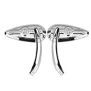 Motorcycle Chrome Skull Teardrop Rearview Mirrors For Harley Dyna Electra Glide