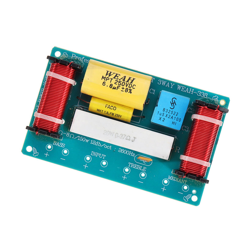 WEAH-338 120W Audio Speaker High Bass Low Three-way Frequency Divider Speaker Module