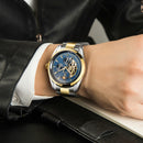 TEVISE 795A Waterproof Automatic Mechanical Watch Business Style Stainless Steel Male Watch