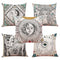 Mandala Tarot Creative Style Linen Throw Pillow Cover Home Office Back Cushion Cover Star Pillow Case
